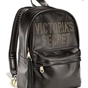 NWT Victoria's Secret City Backpack Black